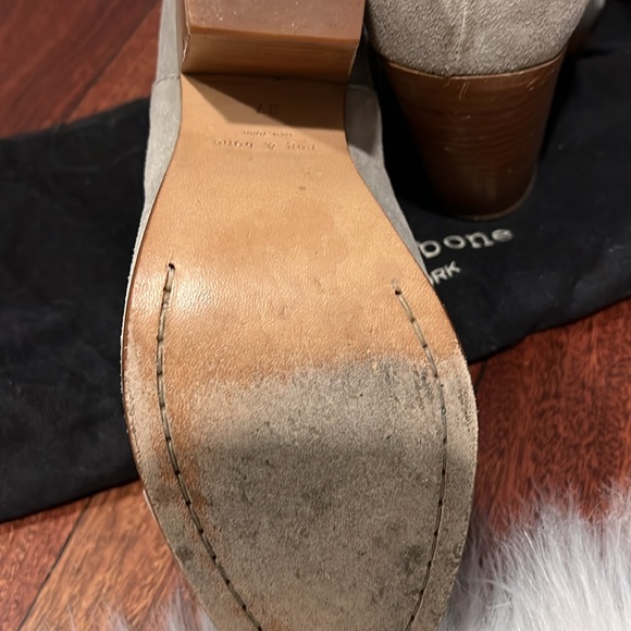Grey suede Rag and Bone booties size 37 - Picture 4 of 4